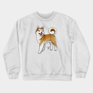 Akita Light-Faced Tan Crewneck Sweatshirt